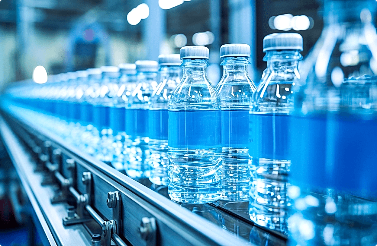 Su şişeleme hattı